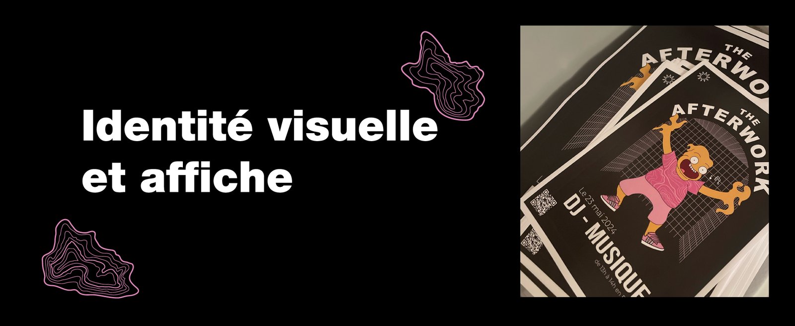 Identité visuelle AuraVizion et affiche The Afterwork